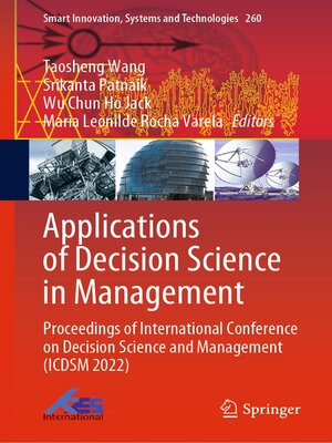 cover image of Applications of Decision Science in Management